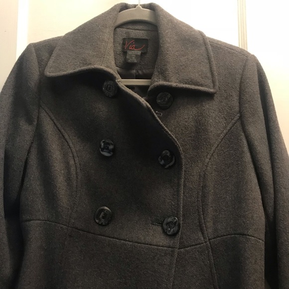 Grey Wool Coat - Picture 3 of 8